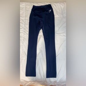 Navy blue gymshark butt scrunch leggings (power original)